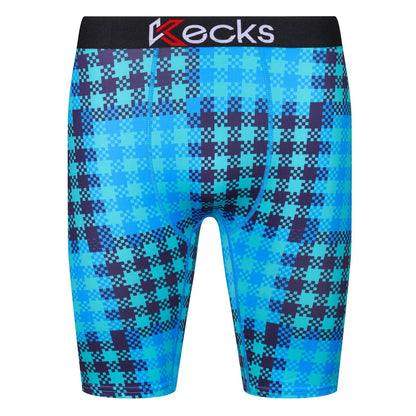Cyan Plaid Boys Boxers - Kecks