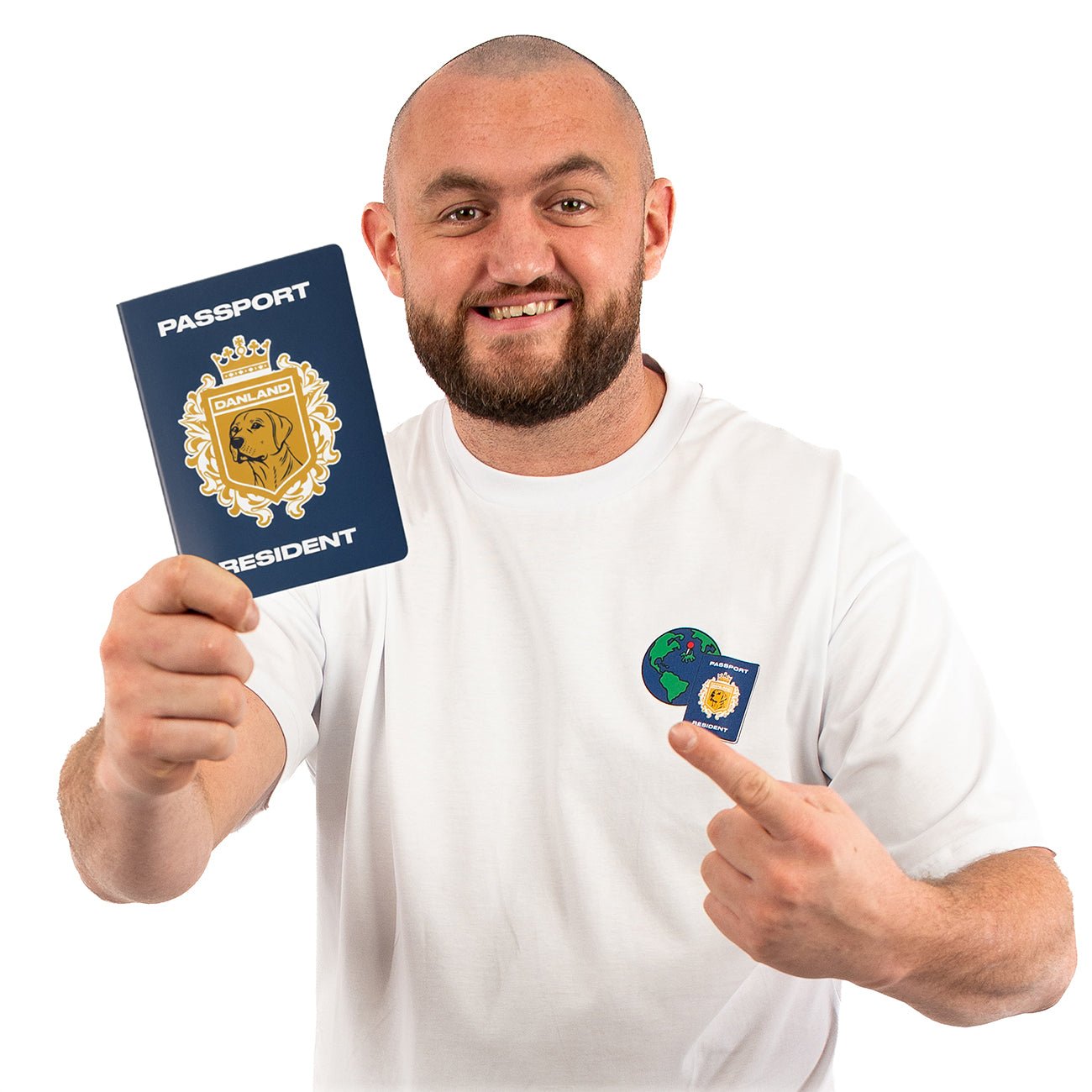 Danland Passport Tee – White - Kecks