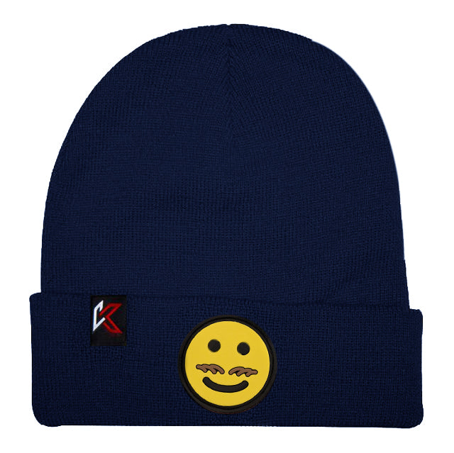 Kids Emoji Navy Beanie Hat