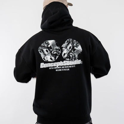 Gamble Black Hoodie - Kecks