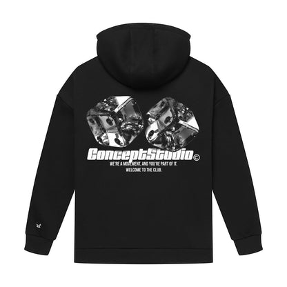 Gamble Black Hoodie - Kecks