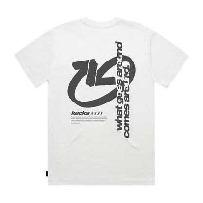 Goes Around White Tee - Kecks