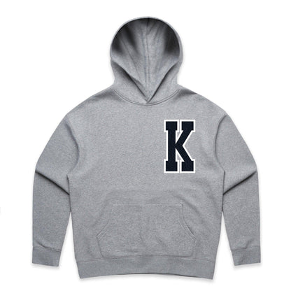 Grey Appliquéd Relax Hoodie - Kecks