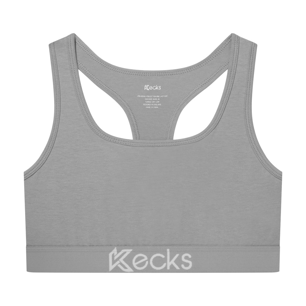Grey Modal Sports Bralette - Kecks