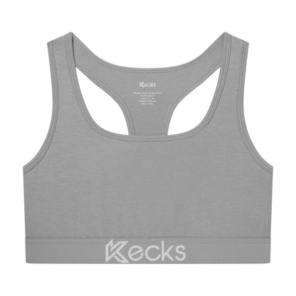 Grey Modal Sports Bralette - Kecks