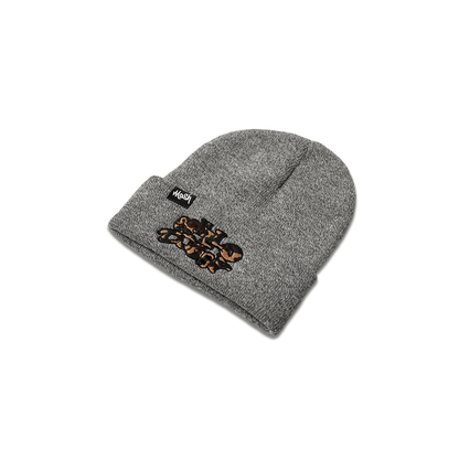 Hello Doggy Camo Grey Beanie Hat - Kecks