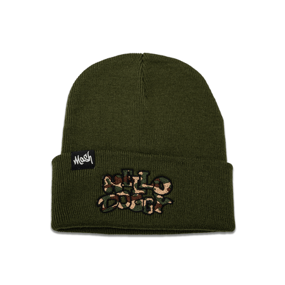 Hello Doggy Camo Moss Beanie Hat - Kecks