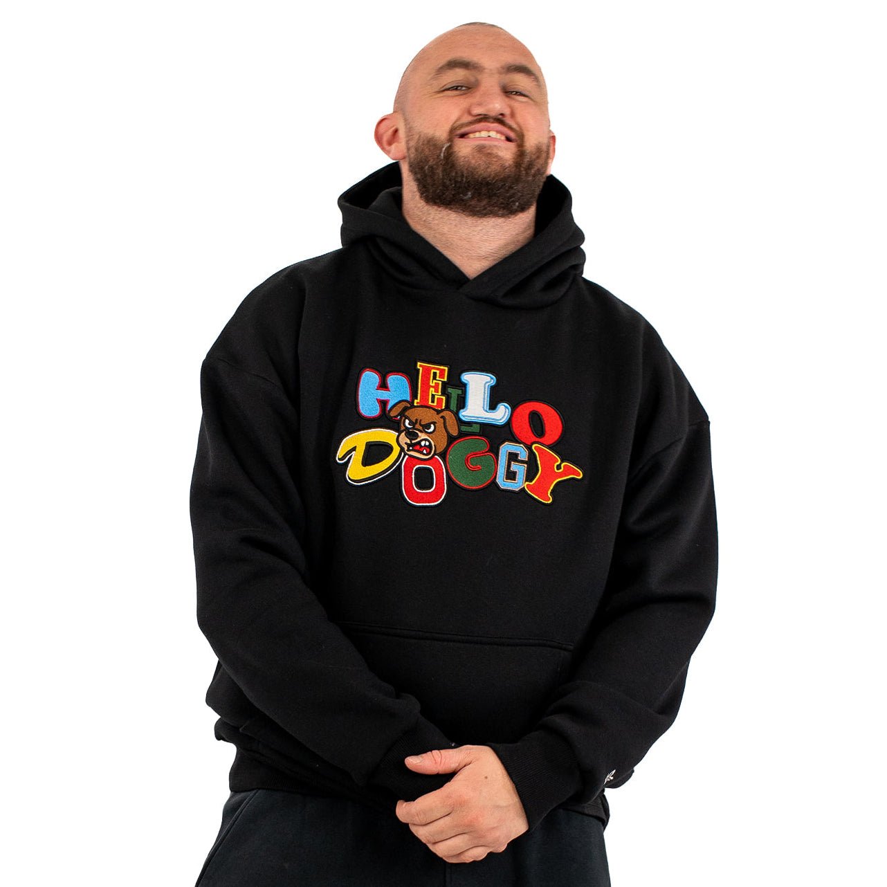 Hello Doggy Hoodie – Black - Kecks