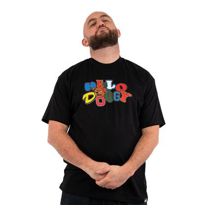 Hello Doggy Icon Tee – Black - Kecks