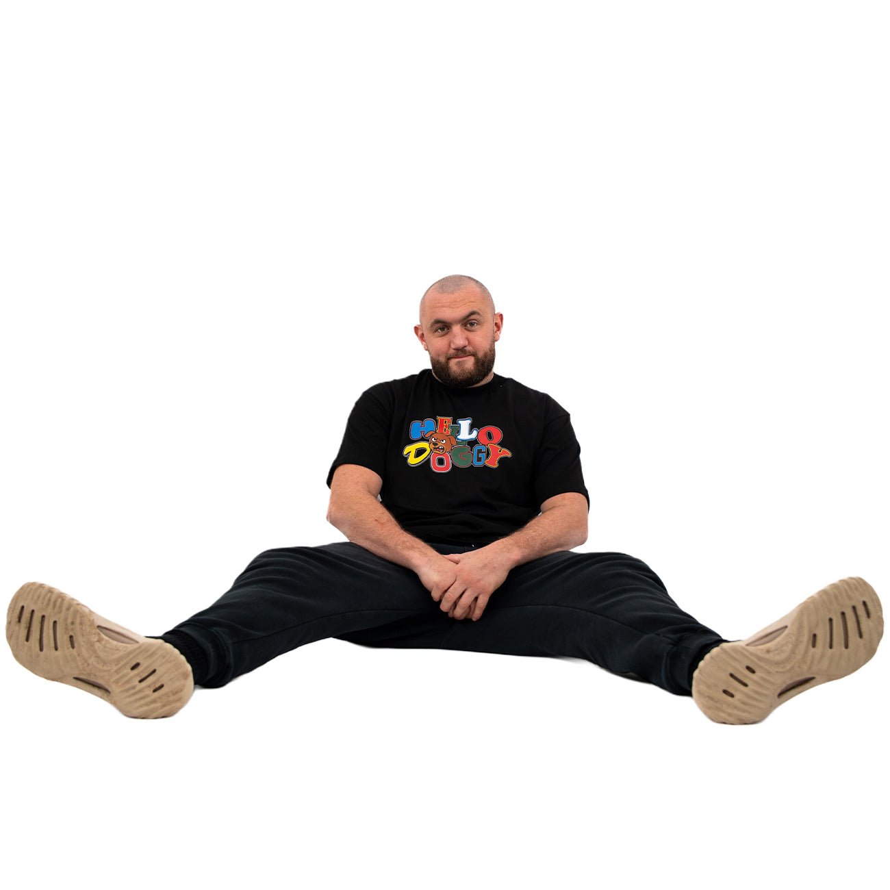 Hello Doggy Icon Tee – Black - Kecks