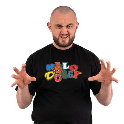 Hello Doggy Icon Tee – Black - Kecks
