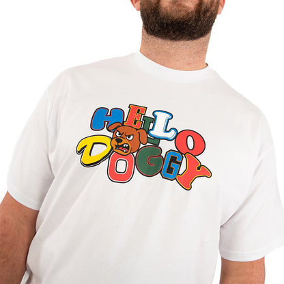 Hello Doggy Icon Tee – White - Kecks