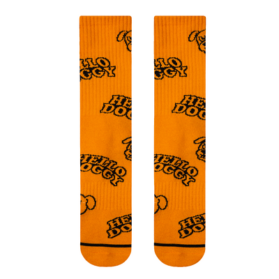 Hello Doggy Sock Orange - Kecks