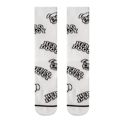 Hello Doggy Sock White - Kecks