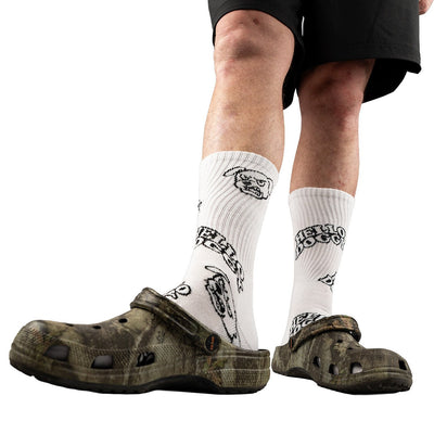 Hello Doggy Sock White - Kecks