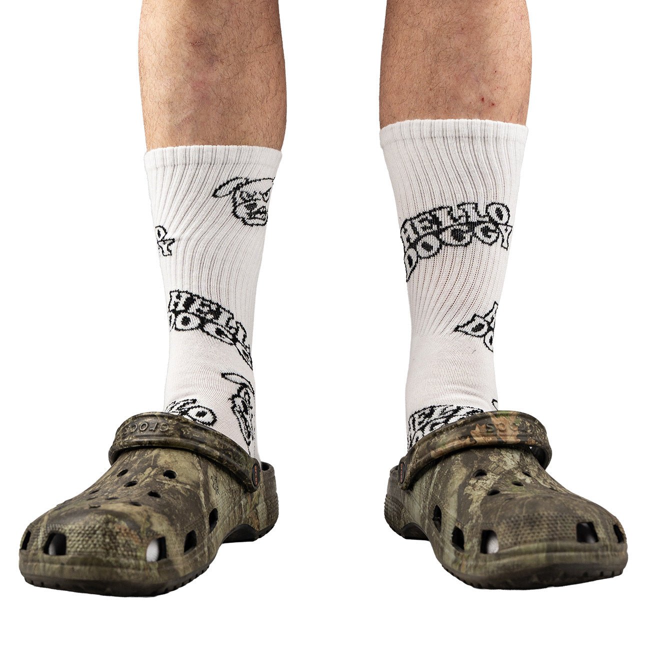 Hello Doggy Sock White - Kecks