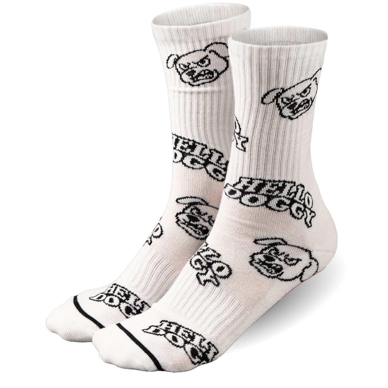 Hello Doggy Sock White - Kecks
