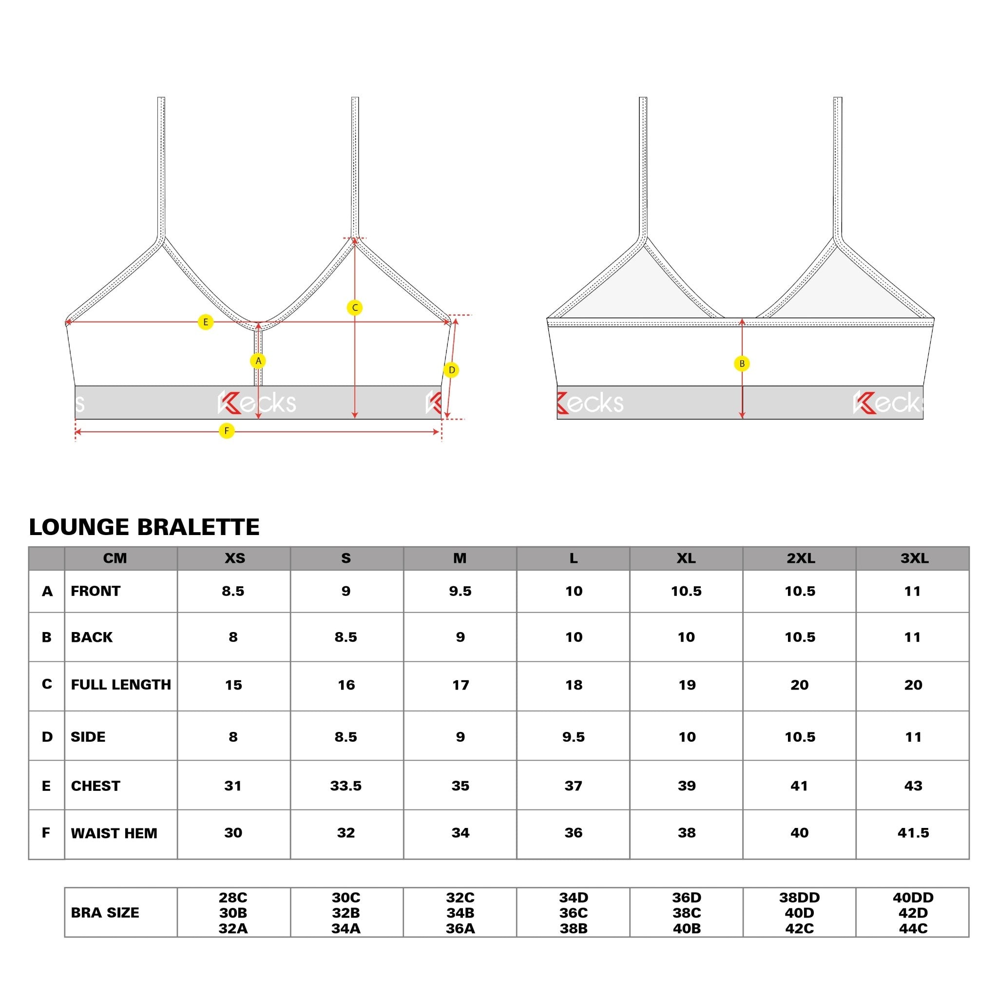 Inline Lounge Bralette - Kecks