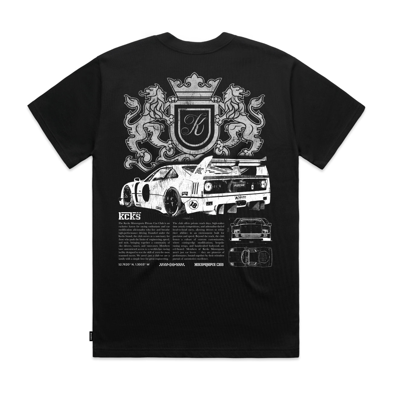 Italia Black Tee - Kecks