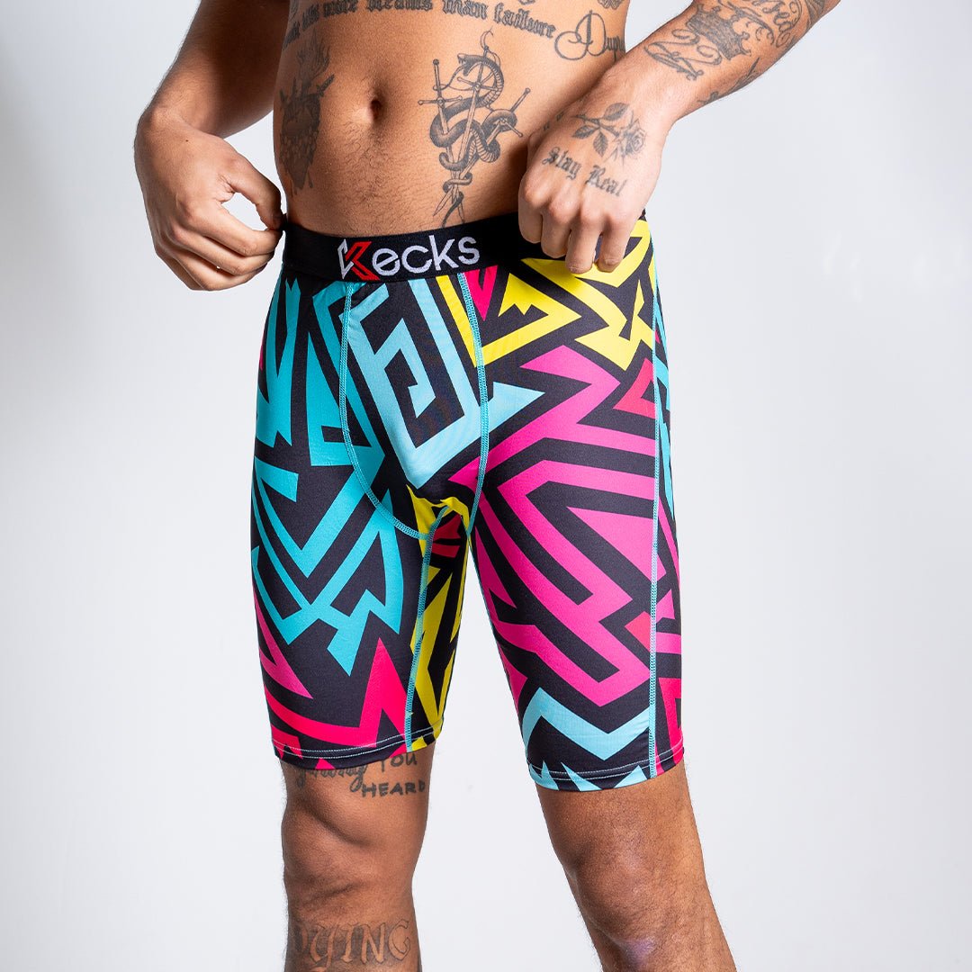 Jagged Maze Mens & Boys Boxer Shorts - Kecks