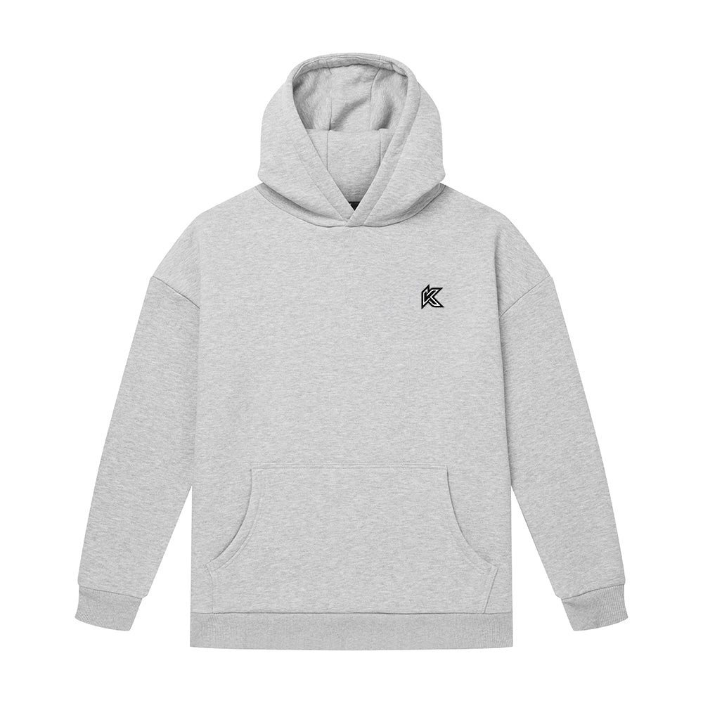 AKTR LOGO SWEAT PULLOVER HOODIE L グレー K Icon Hoodie Grey | Kecks
