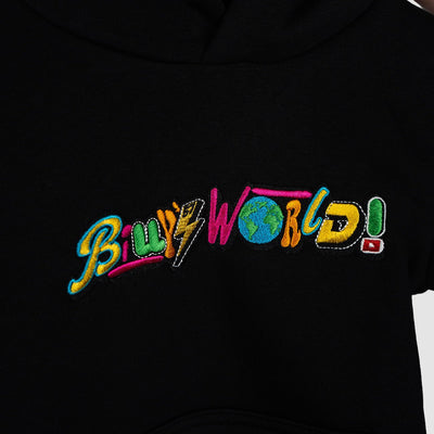 Kids Billys World Hoodie - Black - Kecks