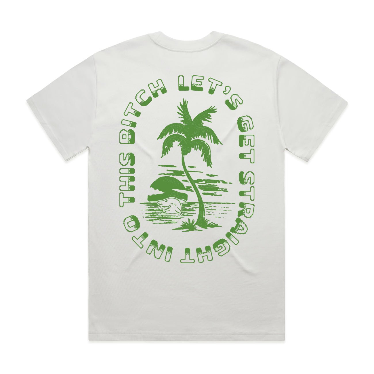 Lets Get Straight Tee – White - Kecks