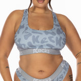 Liquid Grey Sports Bralette - Kecks