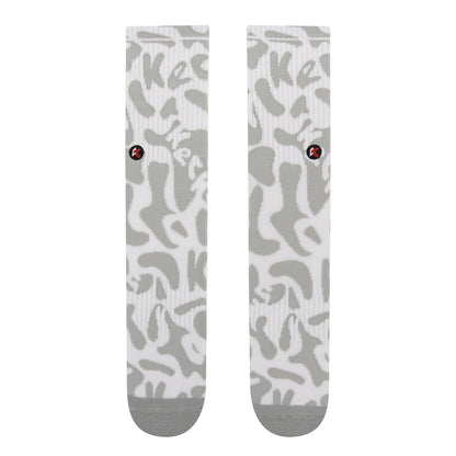 Liquid White Crew Sock - Kecks