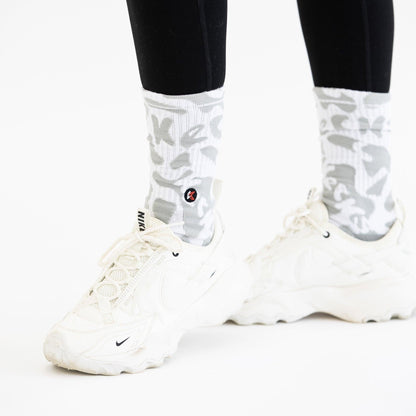 Liquid White Crew Sock - Kecks