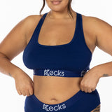 Navy Modal Sports Bralette - Kecks