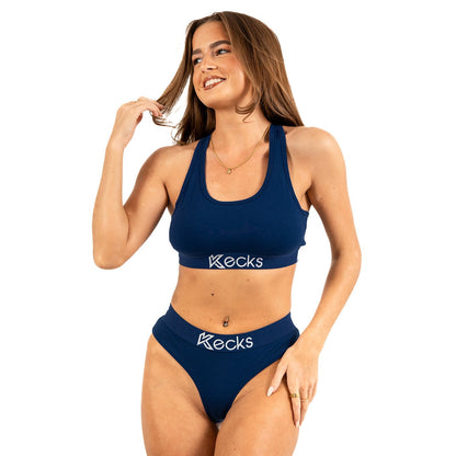 Navy Modal Sports Bralette - Kecks