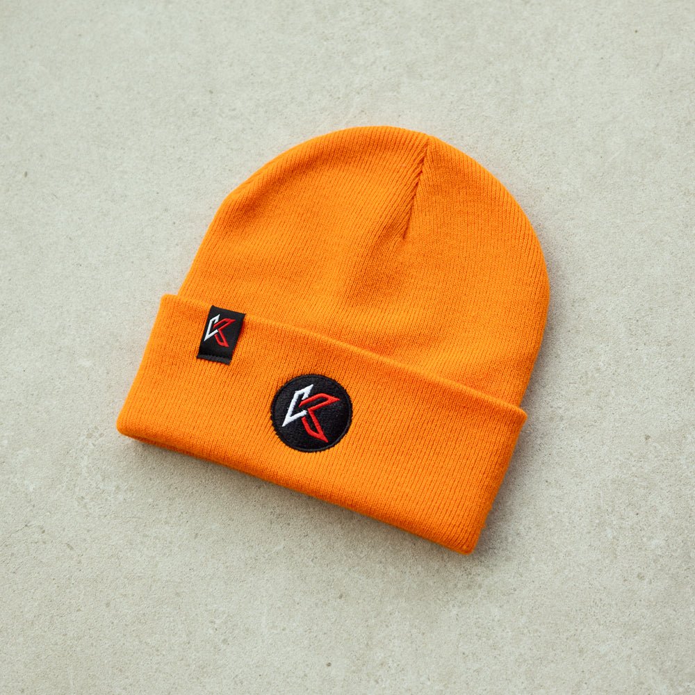 Orange K Icon Beanie Hat - Kecks