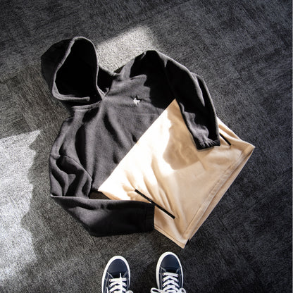 Polar Fleece Hoodie Sand / Black