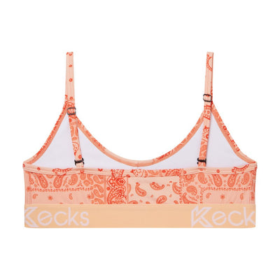 Peach Paisley Lounge Bralette - Kecks