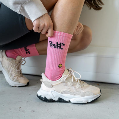 Pink Stuss Crew Sock - Kecks