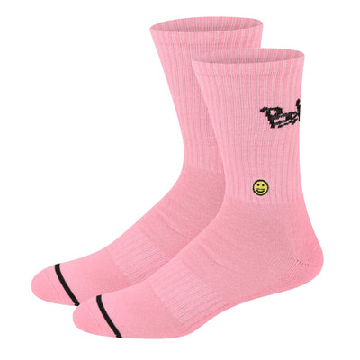Pink Stuss Crew Sock - Kecks