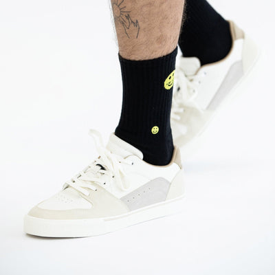 Smile Black Crew Sock - Kecks