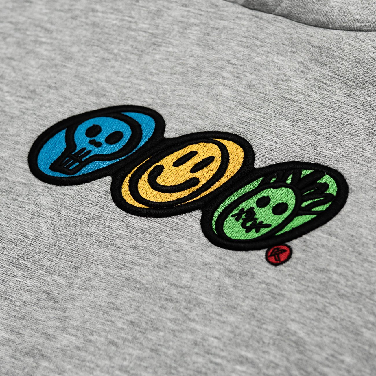 Smiley Grey Hoodie - Kecks