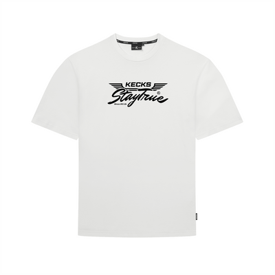 Stay True Heavyweight T-Shirt – White - Kecks
