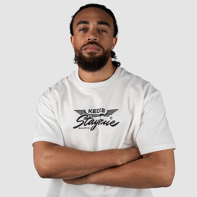 Stay True Heavyweight T-Shirt – White - Kecks