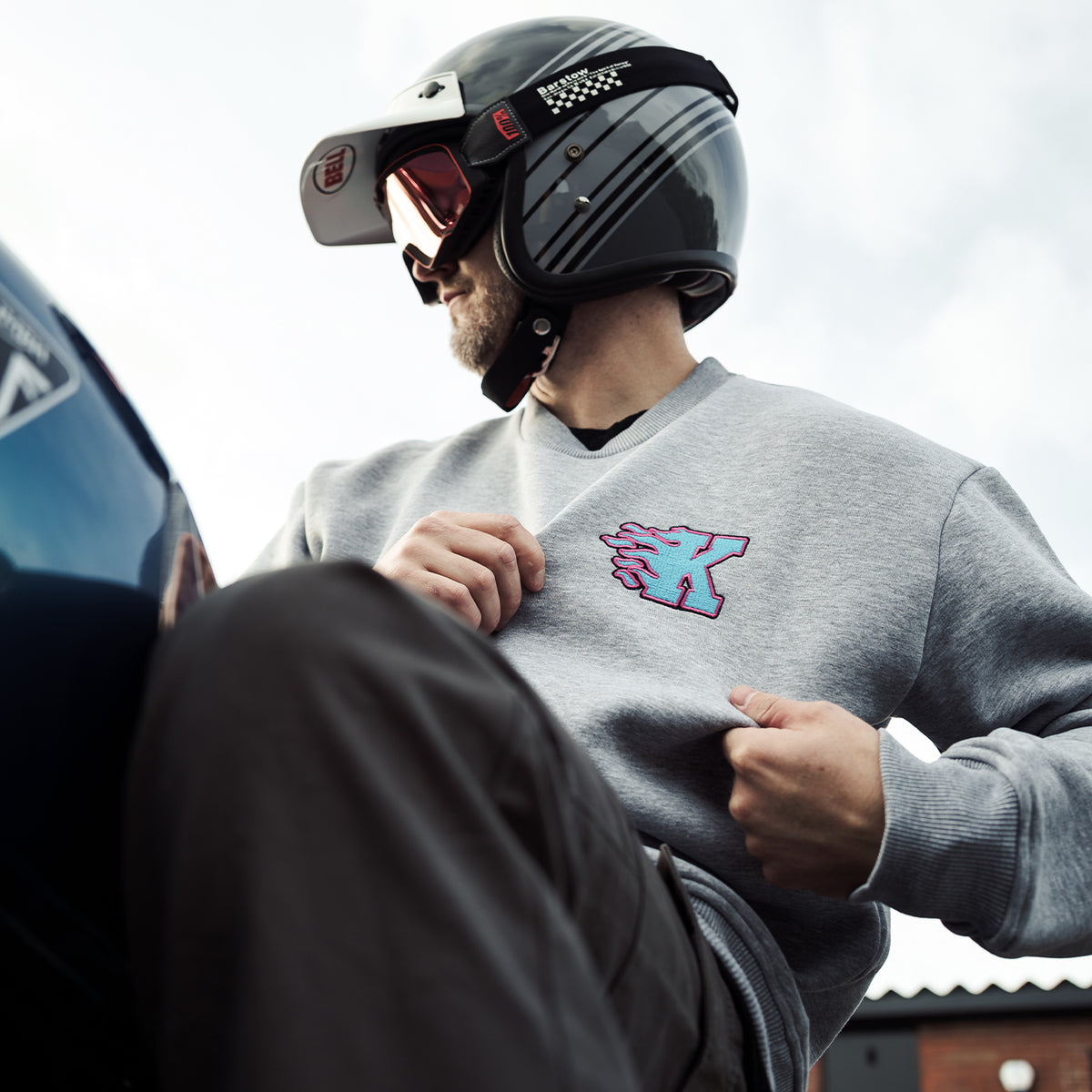 K Flame Sweatshirt - Grey