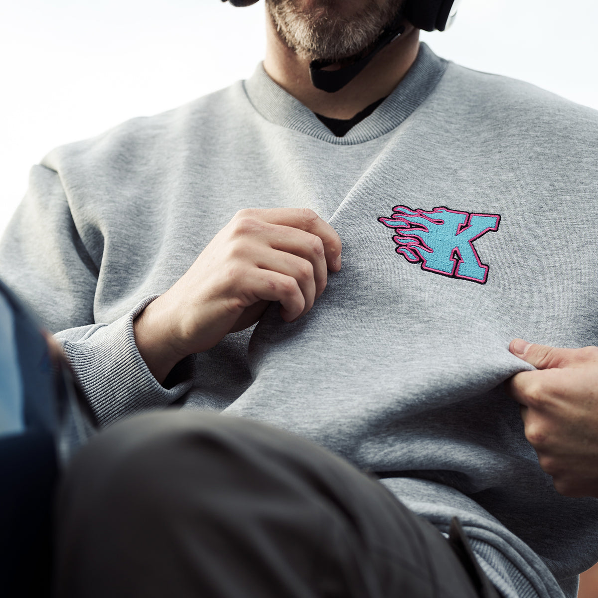 K Flame Sweatshirt - Grey