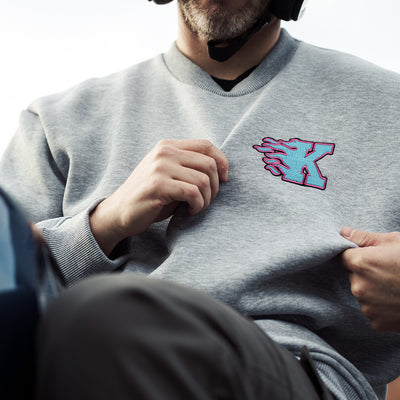 K Flame Sweatshirt - Grey