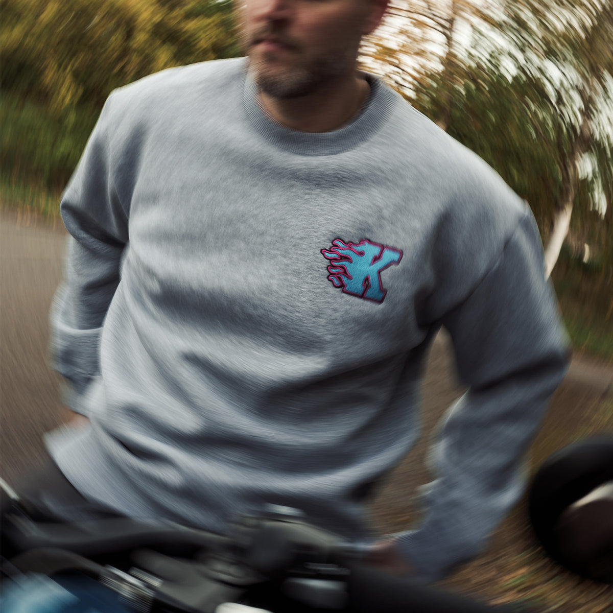 K Flame Sweatshirt - Grey