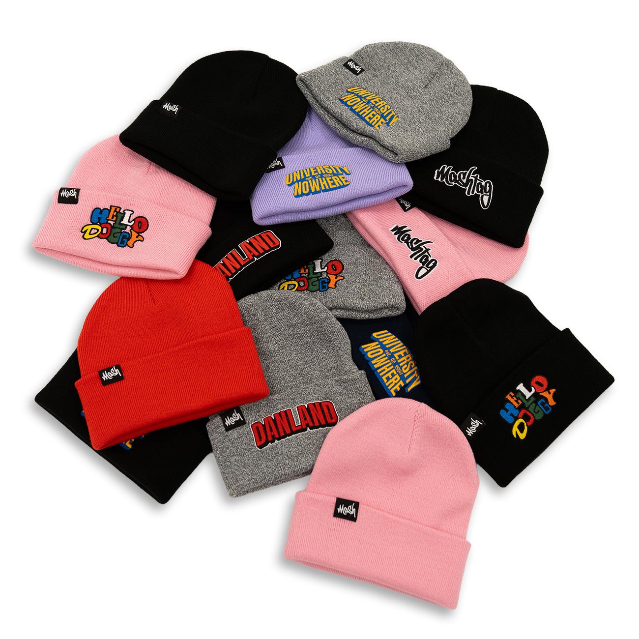 Tag Pink Beanie Hat - Kecks