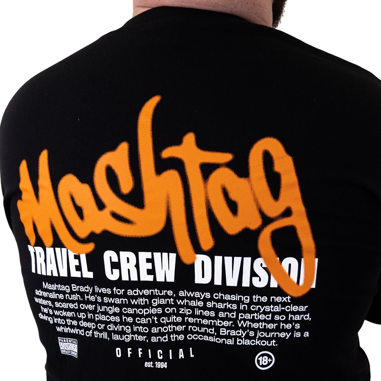 Travel Crew T Shirt Black - Kecks