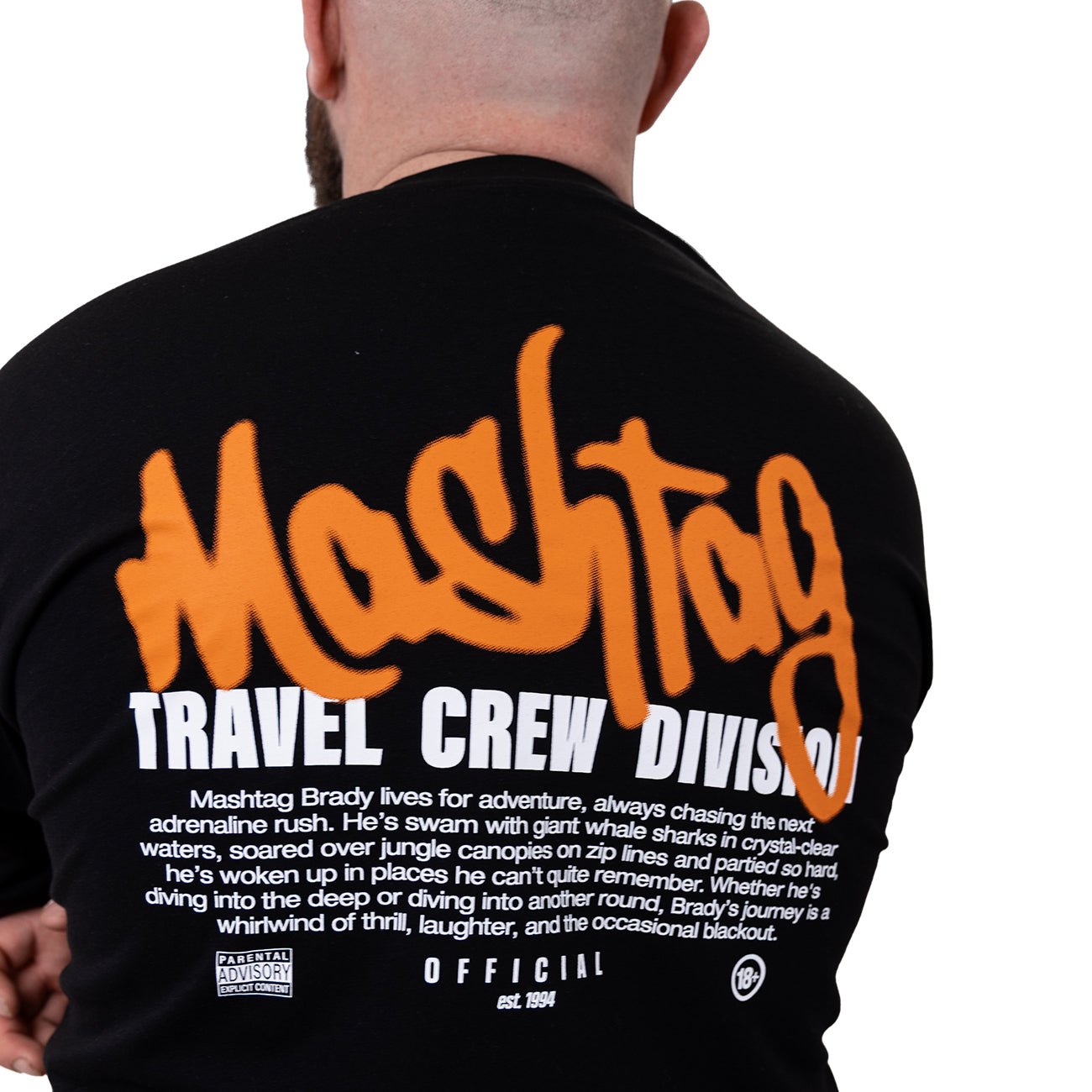 Travel Crew T Shirt Black - Kecks