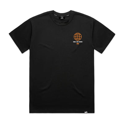 Travel Crew T Shirt Black - Kecks