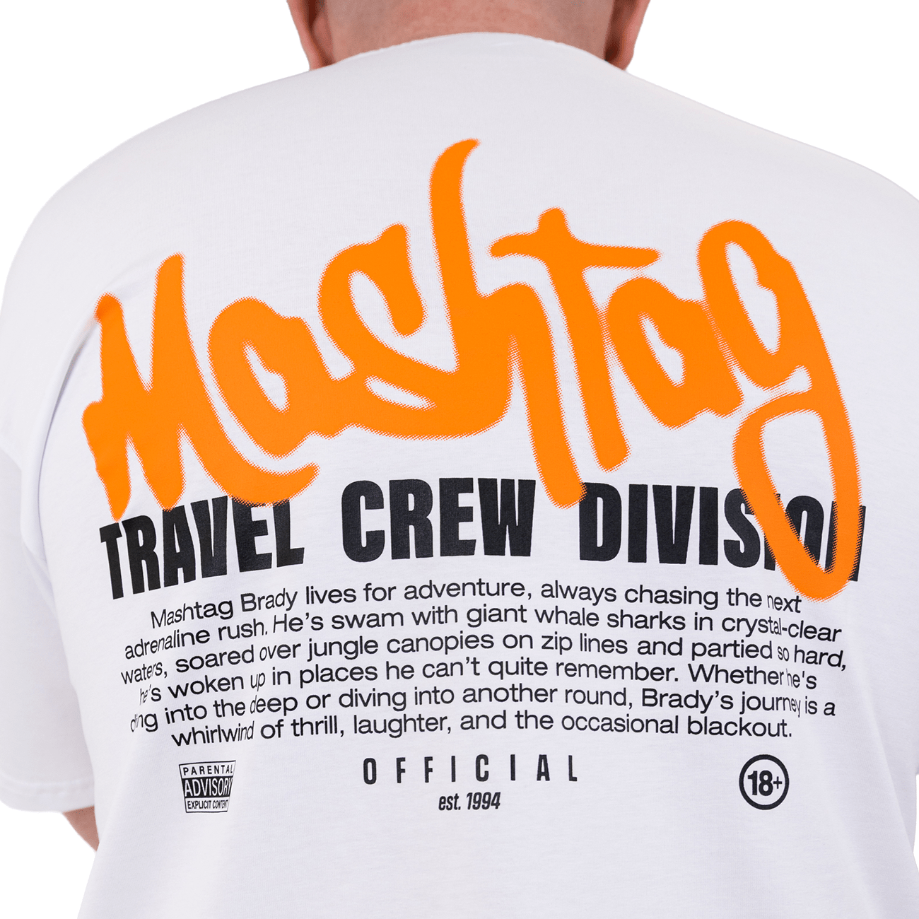 Travel Crew T Shirt White - Kecks